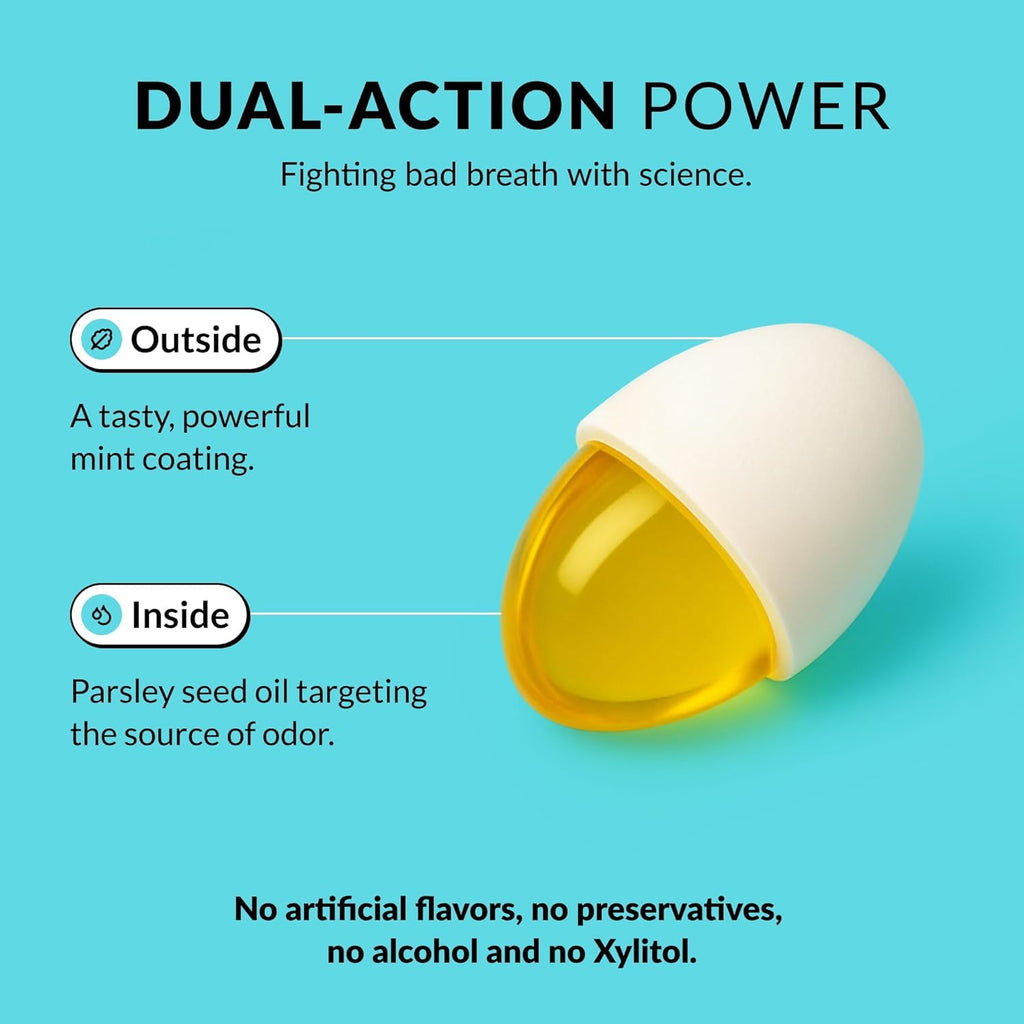 Zelmin's Minty Mouth Breath Freshener - (1 Pack) Long Lasting Bad Breath Treatment for Adults, Instant Freshness Helps with Dry Mouth, Natural Breath Mints for Travel, Alcohol-Free, Keto, Gluten-Free