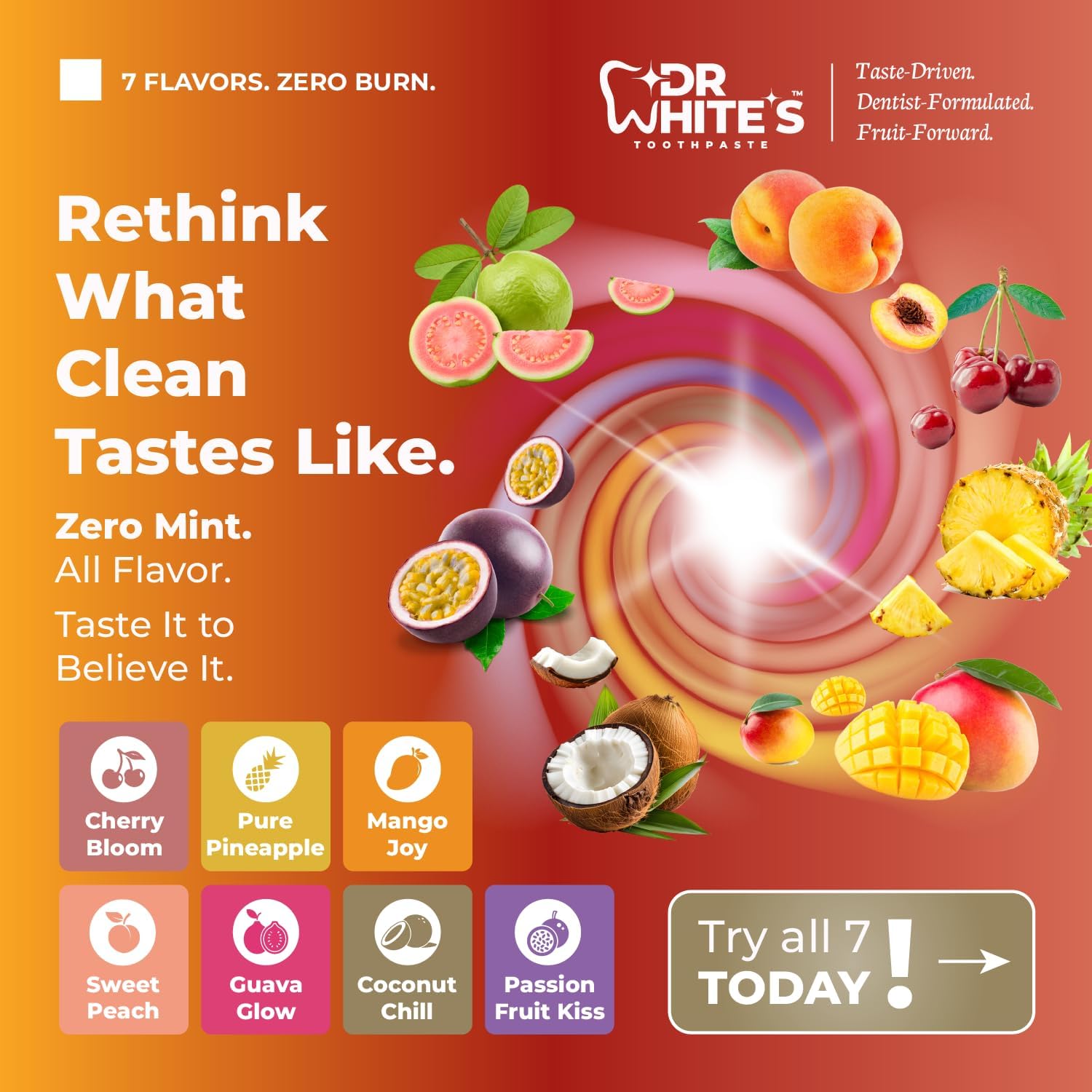 Dr. White’s Fluoride-Free nHA Toothpaste 3-Pack; Dentist-Formulated, Nano Hydroxyapatite + Xylitol, Sensitivity Relief Complex™, Mint-Free, Enamel Safe, Swallow-Safe (3.5 Oz, Coconut Chill)