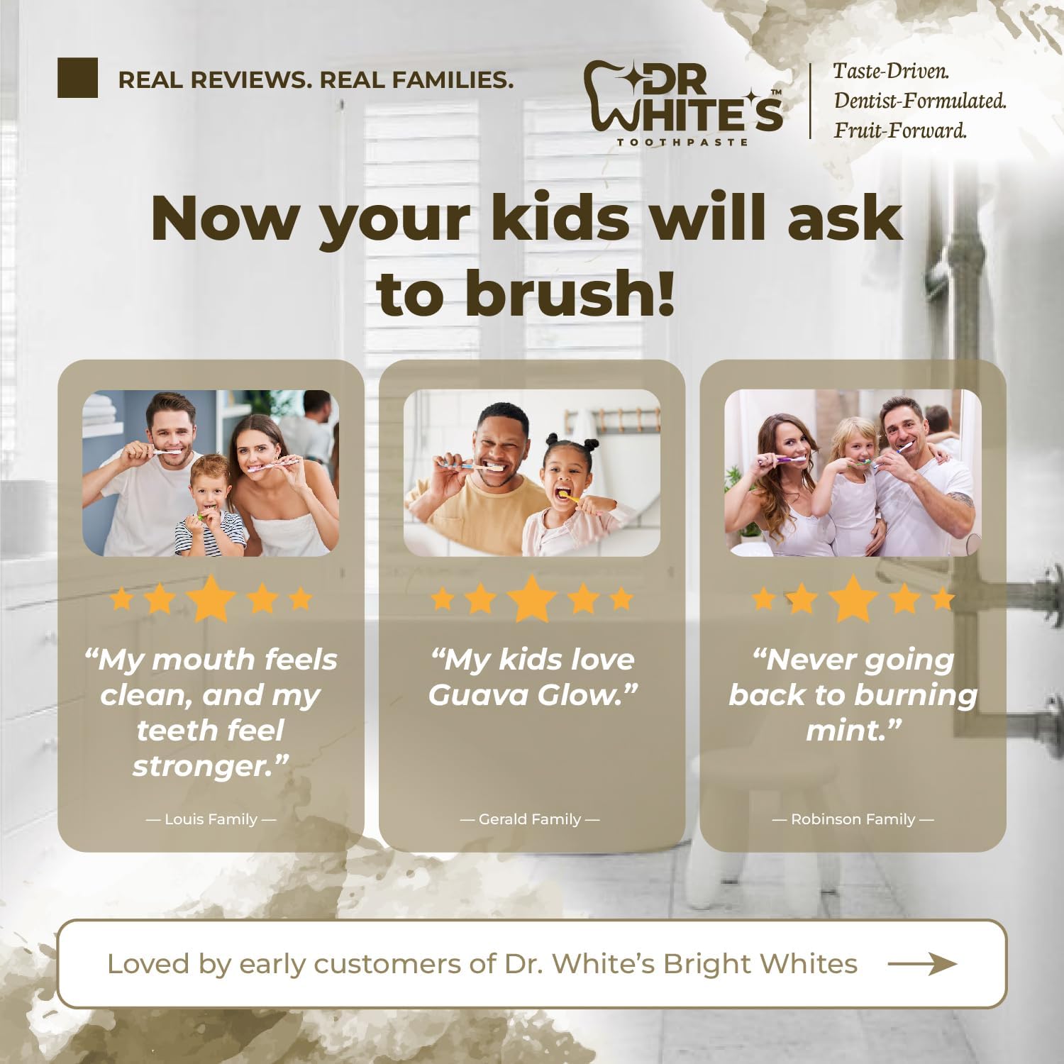 Dr. White’s Fluoride-Free nHA Toothpaste; Dentist-Formulated, Nano Hydroxyapatite + Xylitol, Sensitivity Relief Complex™, Mint-Free, Enamel Safe, Swallow-Safe (3.5 Oz, Coconut Chill)