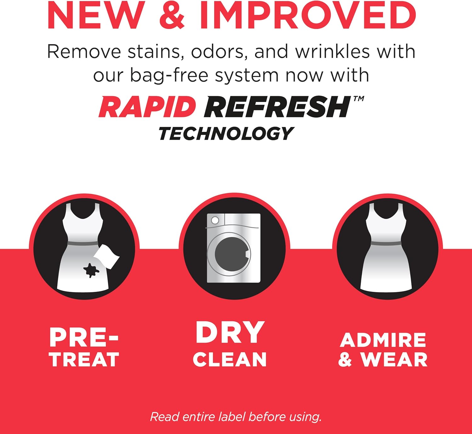 dryel At-Home Dry Cleaner Starter Kit with Wrinkle Release Spray, New and Improved, Gentle Laundry Care for Special Fabrics and Dry-Clean-Only Clothes, 8 Loads with On-the-Go Stain Remover