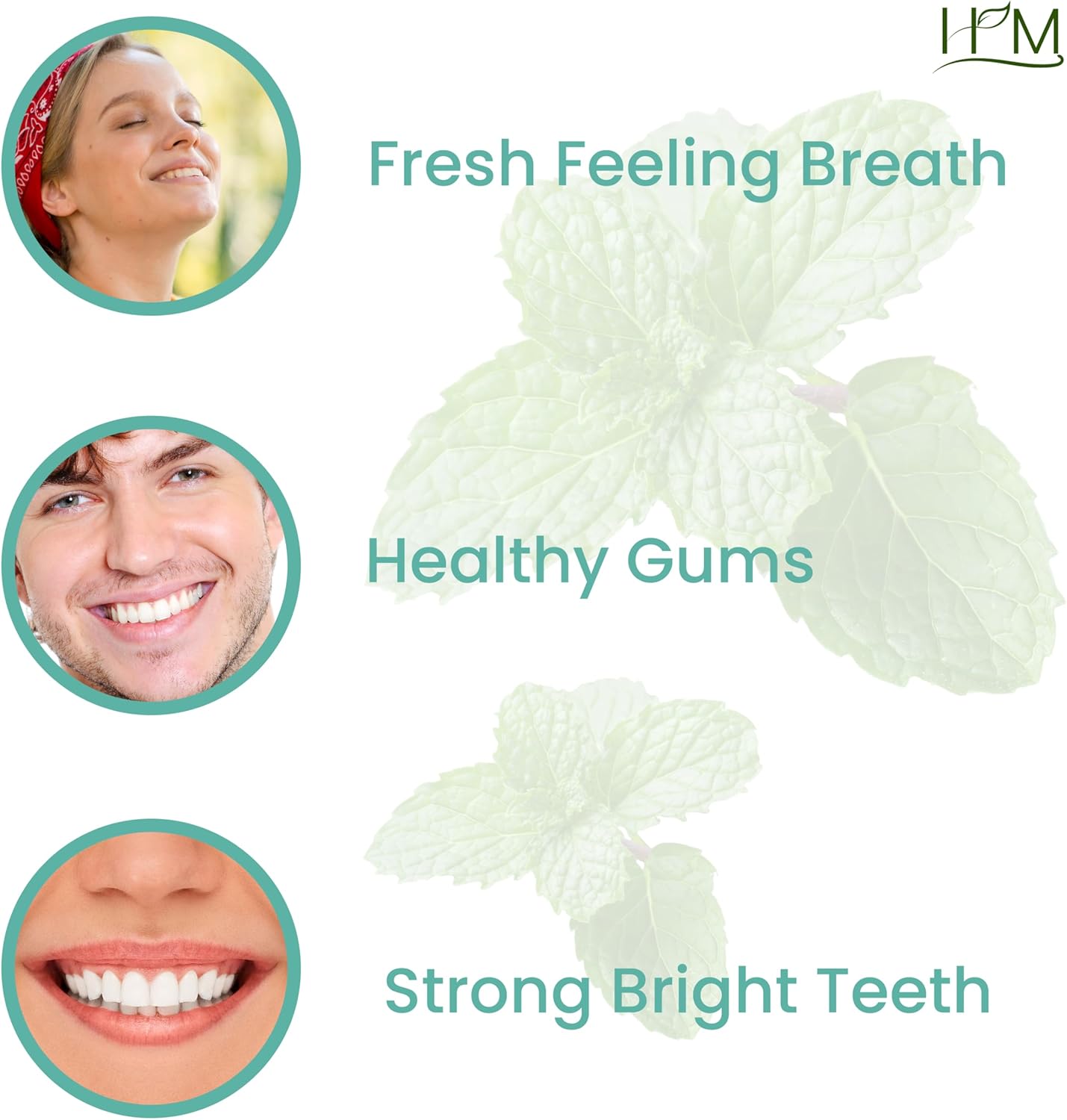 Smile Plus - Oral Wellness Oil (Rosemary and Peppermint) Essential Oils for Oil Pulling - 3.38FL Oz Whitening + Concentrated Mouth Wash, Travel Size - Spearmint Flavor - 60ML (2FL Oz)