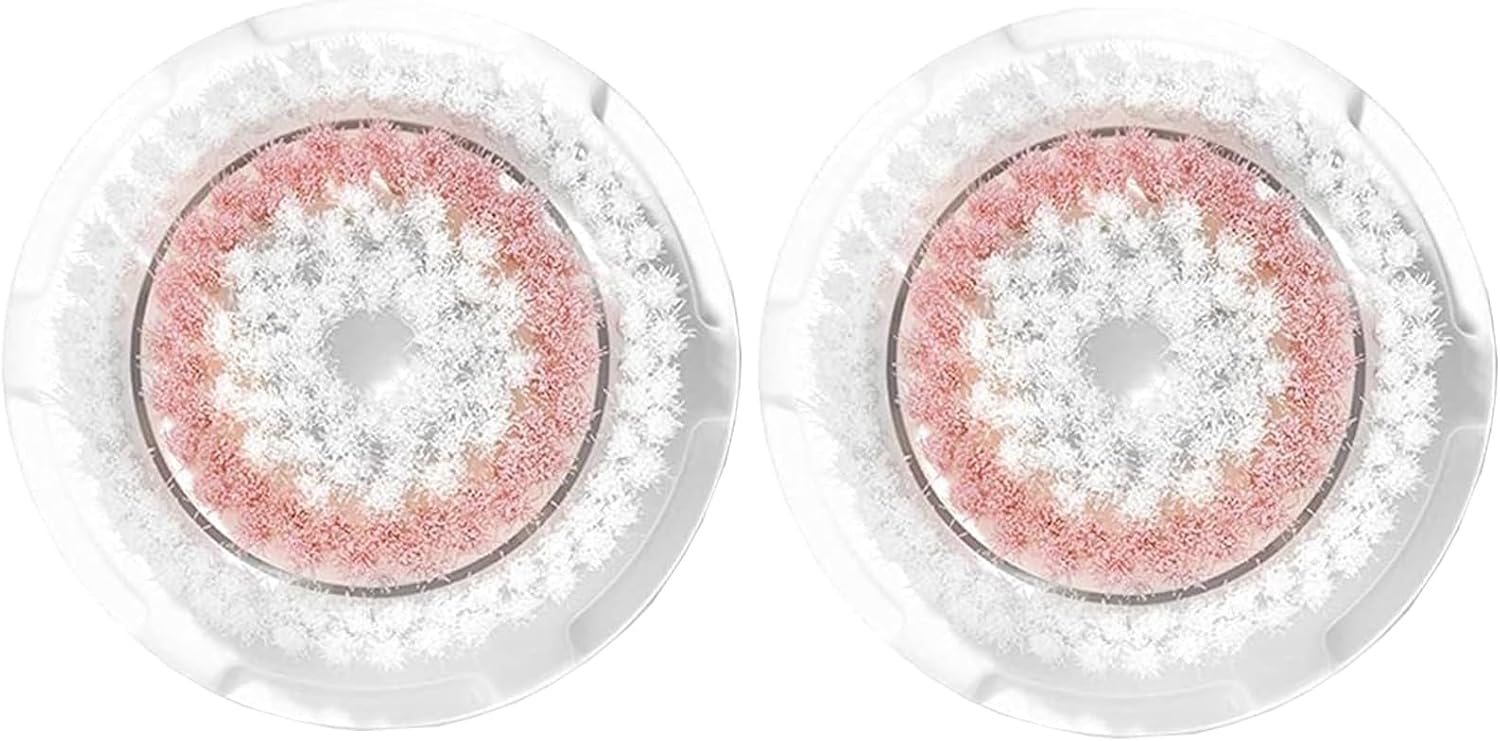 Brush Head Replacements Compatible with Clarisonic Mia 1, Mia 2, Smart Profile Uplift and Alpha Fit Face Cleaning Brush Heads (Pink-2Pack)