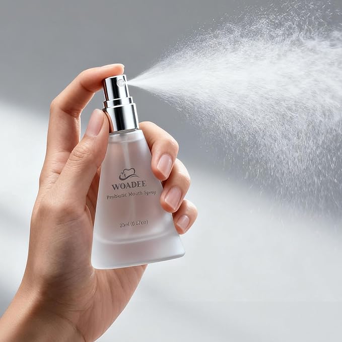 Breath Spray for Fresh Breath, Probiotic Oral Spray for Dry Mouth Relief and Everyday Freshness, Mint Mouth Spray with Gentle Moisturizing Formula, Alcohol-Free Travel Size Oral Care, 20ml (1PC)