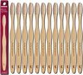 Biodegradable and Eco-Friendly Bamboo Toothbrush 12-Pack - BPA Free Soft Bristle - Dentist-Approved and All-Natural with "Hello Gorgeous" Etched on Handles by Plus Ultra