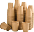 100 Pack 5 oz Paper Cups, Disposable Kraft Bathroom Cups 5 Ounce, Espresso Coffee Hot/Cold Beverage Cups for Home, Kitchen, Party