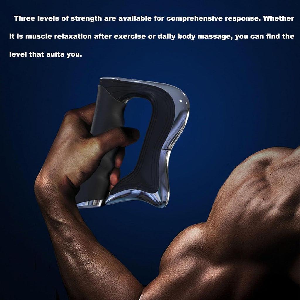 2025 New Fascia Knife Multifunctional Massage Tool Christmas Gift Electric Fascia Knife for Muscle Relaxation Scraper for Fascial Massager for The Whole Body (White)