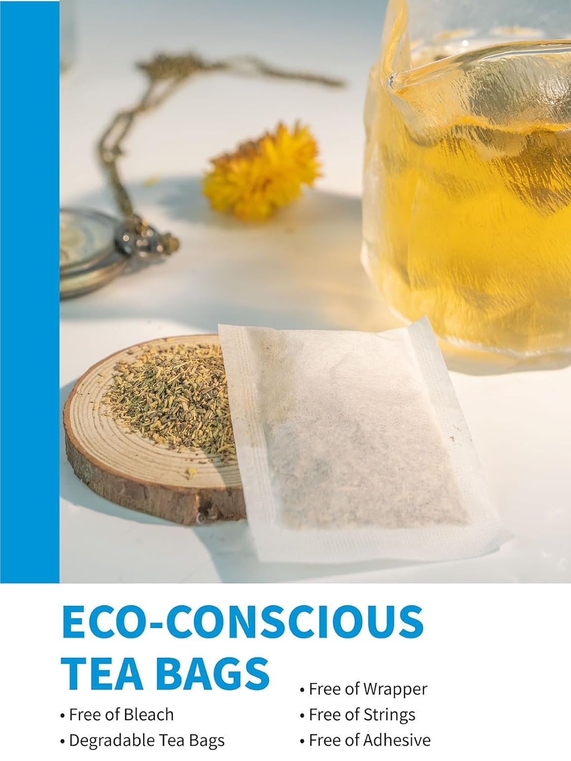 TeeLux Licorice Peppermint Tea, Natural Soothing Peppermint with Sweet Licorice Root, Caffeine Free, 100 Count