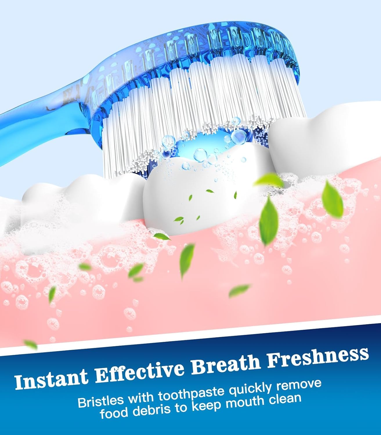 24 Pack 5-in-1 Disposable Toothbrushes with Toothpaste, Floss, Pick & Tongue Scraper, Portable Mini Toothbrush Travel Set for Kids Adults, Individually Wrapped, Work Camping, Mixed Flavor