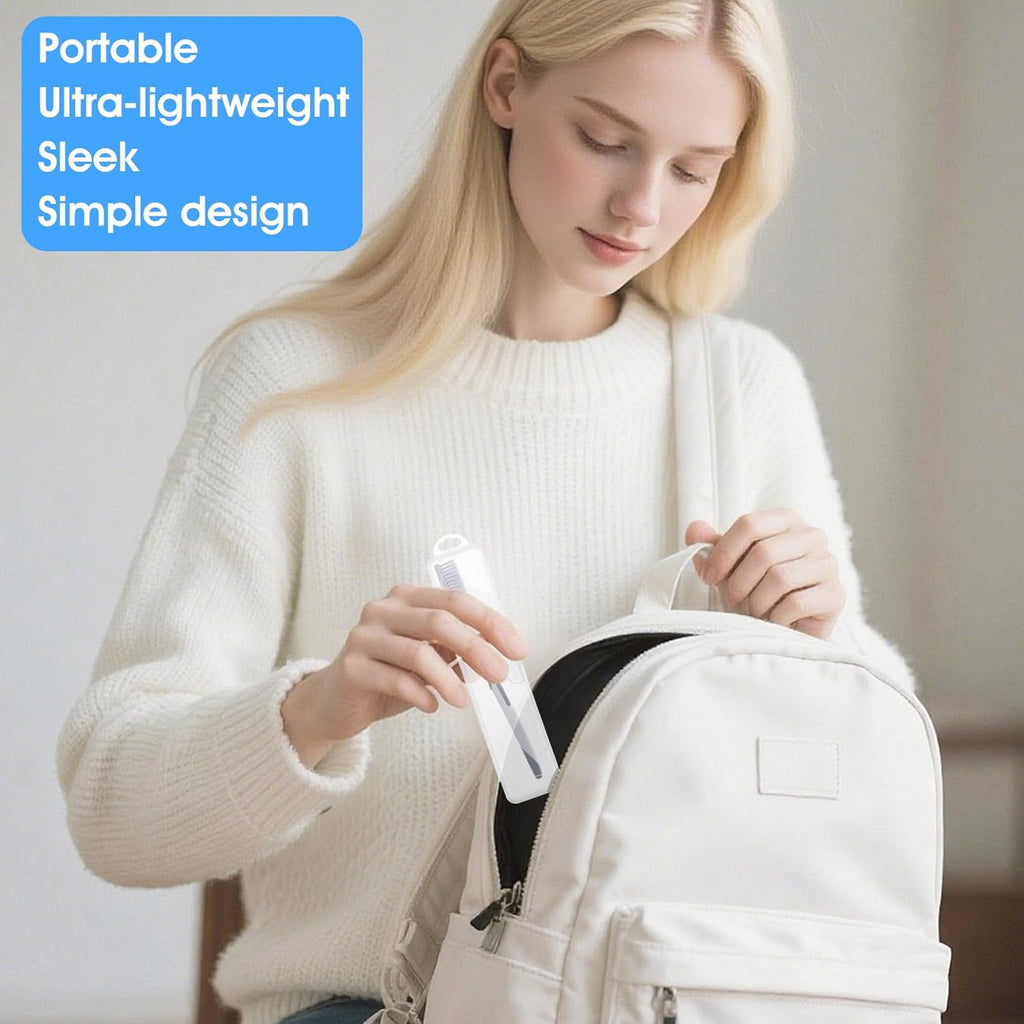 Transparent Toothbrush Travel Case 2 Pack Toothbrush Case Holder Portable Plastic Clear Travel Size and Toothpaste Storage Container Hard Plastic Carrying Box with Hook for Traveling