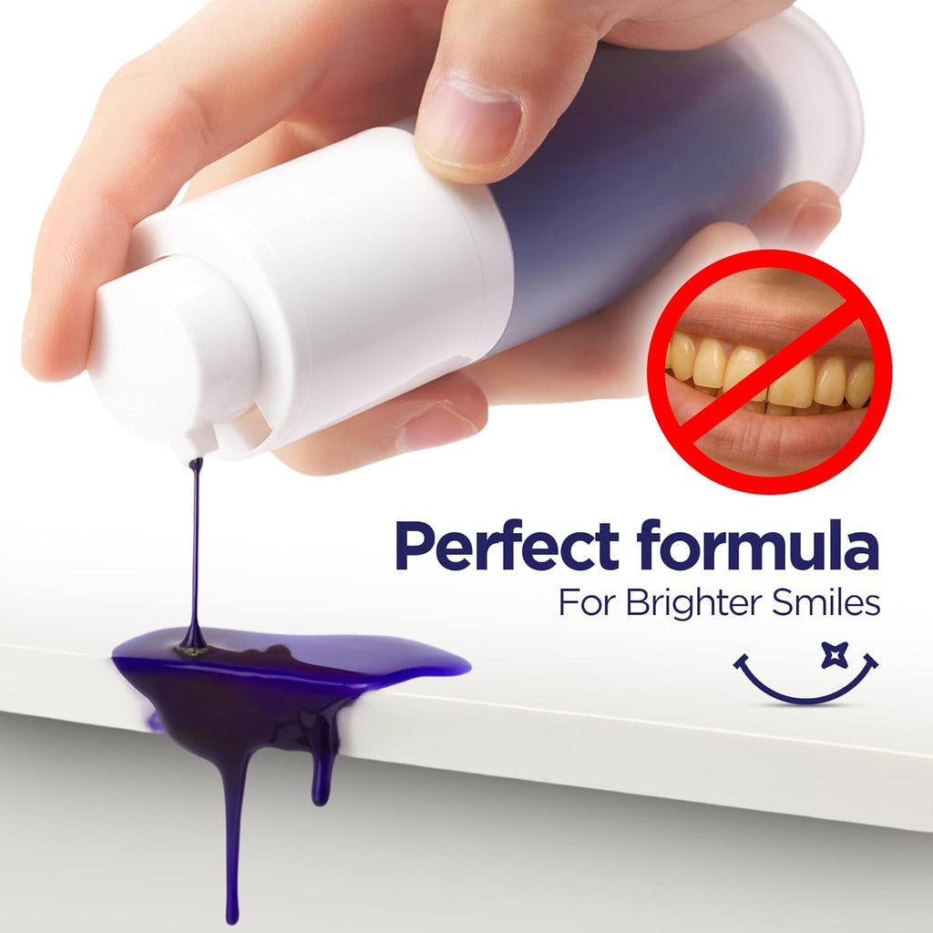 Purple Toothpaste, Teeth Stain Concealer, Teeth Whitening Booster for Yellow & Sensitive Teeth, Purple Luxe Toothpaste for Adults