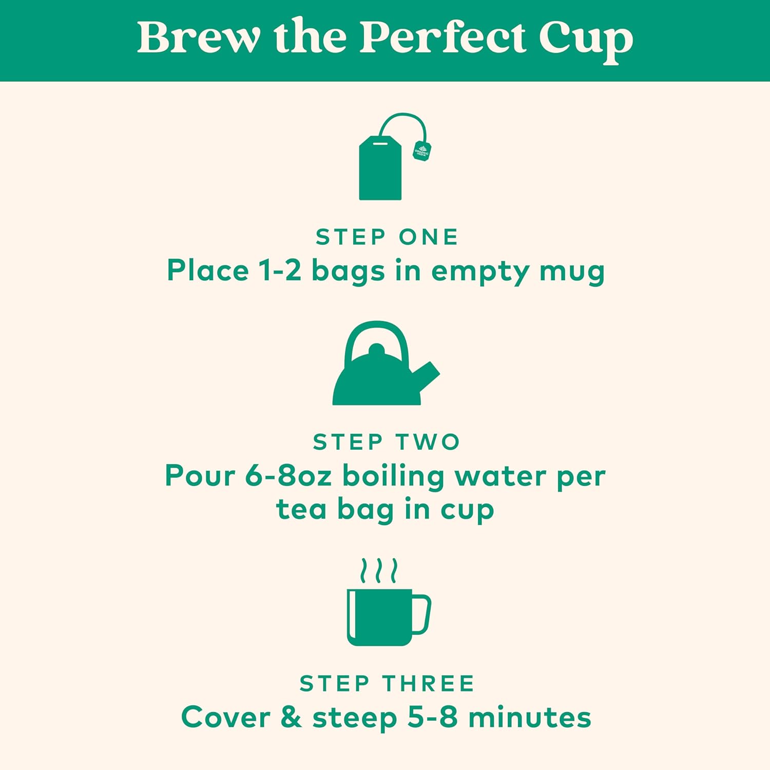 ORGANIC INDIA Tulsi Peppermint Tea - Caffeine Free Herbal Mint Tea - Stress Relieving Holy Basil, Immune & Digestion Support, Vegan, USDA Certified Organic, Fairtrade - 18 Infusion Bags, 3 Pack