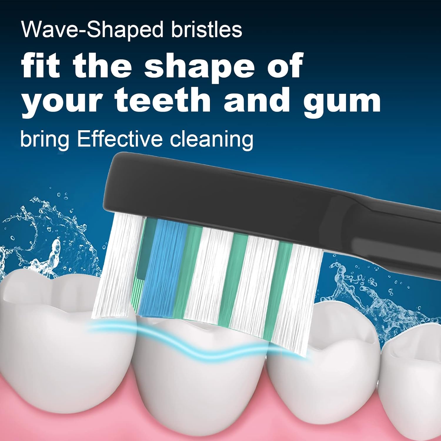 3 Pack Toothbrush Replacement Heads Compatible with WaterPik Sonic Fusion 2.0, FitMount Flossing Brush Head Fit for Water-Pic SF-01 SF-02 and 2.0 SF-03 SF-04