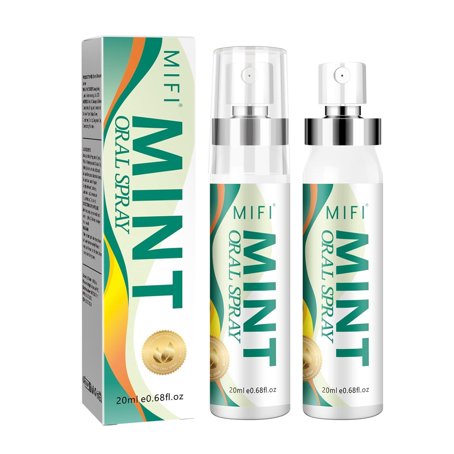Oral Spray for Adult - Sugar-Free, Breath Freshener Spray, Dry Mouth Spray, Fights Bad Breath, Compact and Portable (Mint Flavor*2Pack)
