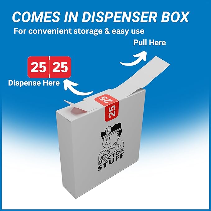 2025 Year Labels, Doctor Stuff 2025 Chart Stickers, Red Color Coded, Medical Arts Press Style, USA Made Year Labels for End Tab File Folders, 500/Roll, 1 Roll, 3/4" x 1-1/2"