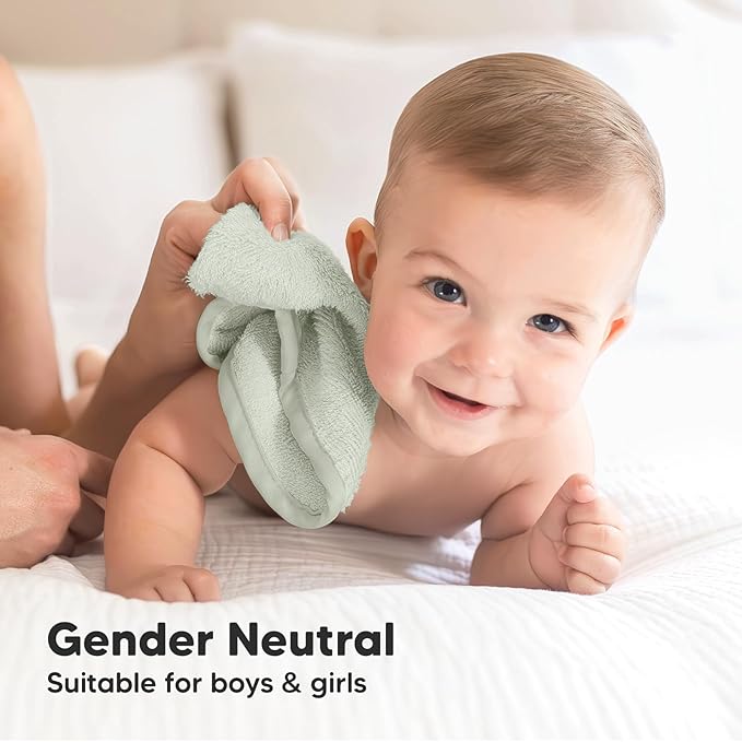 6-Pack Baby Washcloths - Soft Absorbent Viscose from Bamboo Wash Cloths for Babies, Kids, Toddlers, Infant, Newborn Bath Towels, Gentle on Sensitive Skin, 10x10 Reusable Face Towels (Stone/Dove)