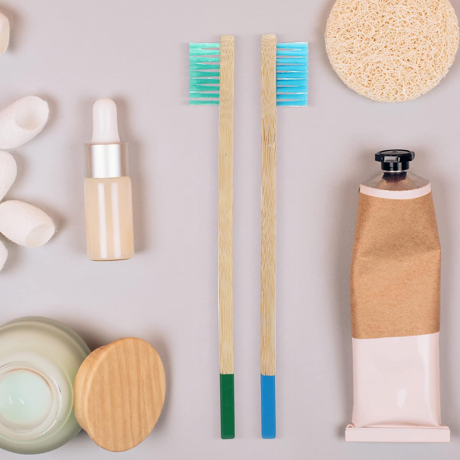 20 Pieces Kids Bamboo Soft Bristles Toothbrushes Toddler Toothbrush Manual Travel Toothbrushes for Kids Children Home School Travel Teeth Oral Dental Care, 5.7 Inch, Individually Wrapped