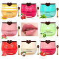 8 PCS Bee Lip Balm Honey Pot,Lip Balm Bulk Gifts,Strawberry,Apple Lime,Watermelon, Cherry, Mint,Coconut & Peach with Honey & Vitamin E,Sleeping Mask Overnight for Hydrating & Preventing Dry