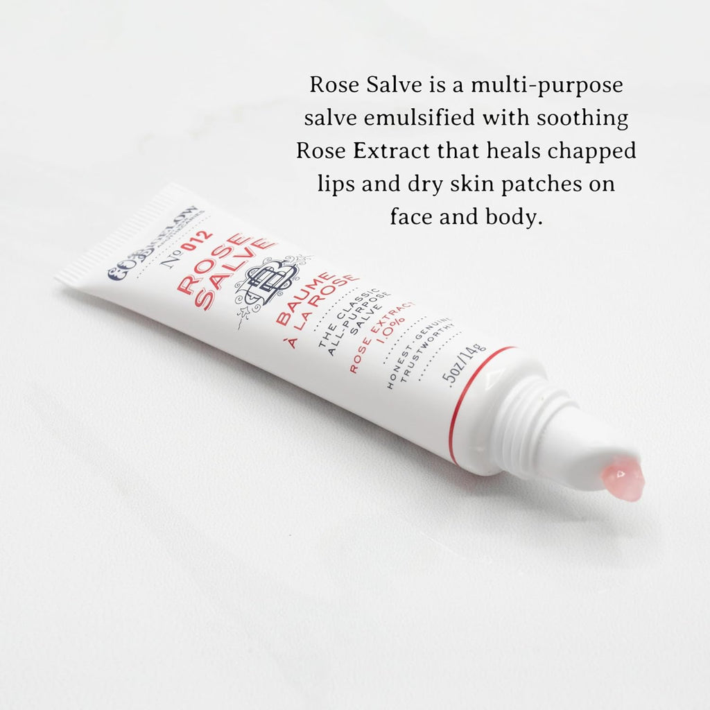 C.O. Bigelow Assorted Lip Balm Tubes Trio, Rose Salve, My Favorite Lip Balm, & Mentha Shine, Pack of 3 Lip Care Set, 0.5 oz