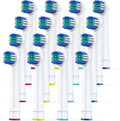 Replacement Toothbrush Heads Compatible with Oral-B Braun, Pack of 16 Professional Replacement Brush Heads for Oral-b 7000, Clean, Oral B Pro 1000, 9600, 500, 3000, 8000