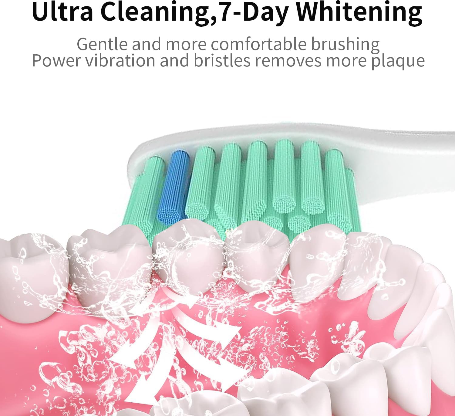 Replacement Toothbrush Heads for Philips Sonicare Electric Toothbrush, Replacement Brush Heads Compatible with Philips Sonicare Electric Toothbrush, 6Pack