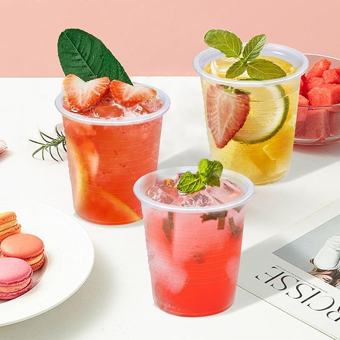 1500 Pack 3 oz Plastic Cups, Clear Disposable Plastic Cups Bulk, Small Mouthwash Cup, Cold Drinking Cup for Travel, Bathroom, Travel, Picnic