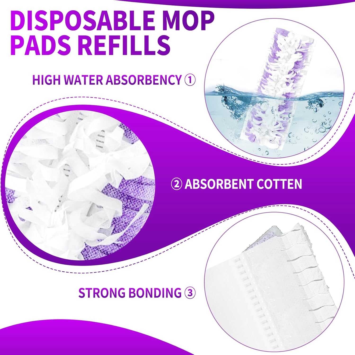 25 Count Disposable Pads for Swiffer Power Mop,Replacement for Swiffer Mopping Pads Refills Compatible with Swiffer Power Mop Pads,Multi-Surface Safe on All Finished Floors Cleaning