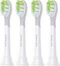 Japanese Brand Whitening Replacement Toothbrush Heads, Compatible with Philips Sonicare Click-on Handles, 4 Pack, Medium, with Tongue Cleaner (CA668, White)