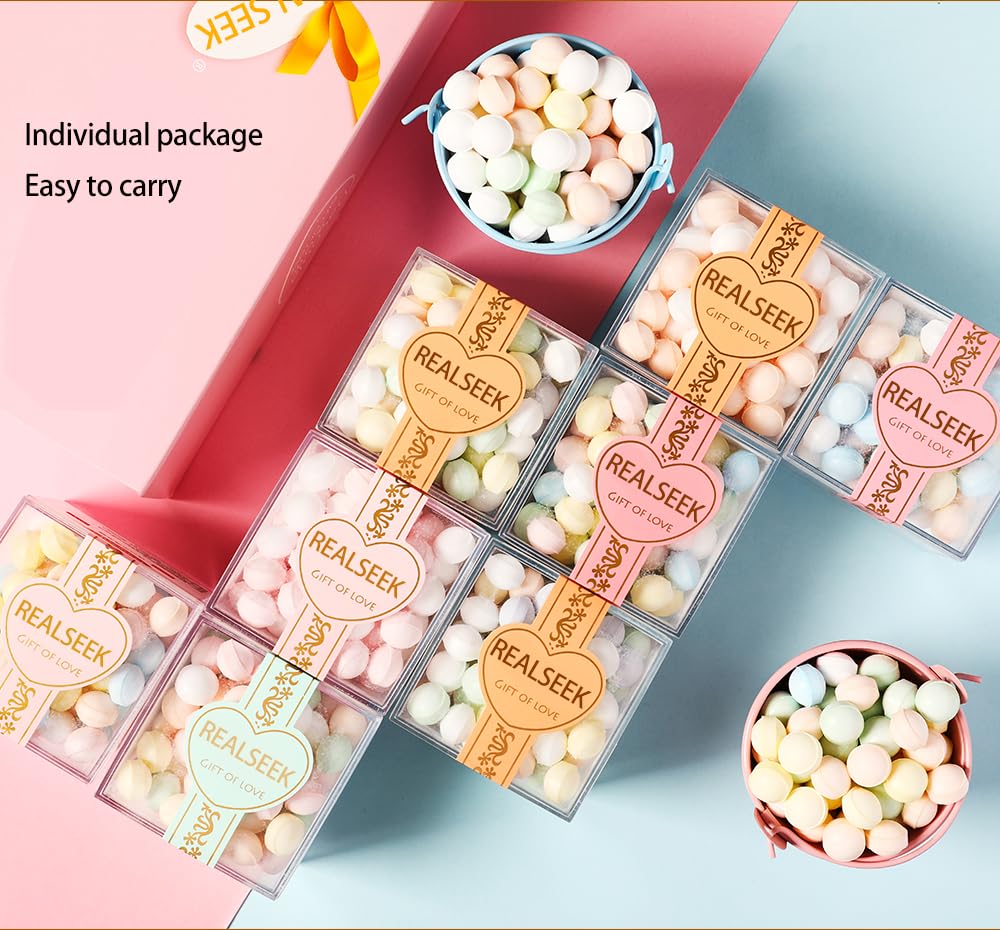 REALSEEK Mixed flavors mint candy, 0 sugar content and Vegan, multiple flavors tickle taste buds, freshen the breath, pocket-sized, a date essential, 4 packs (3.35 ounces)