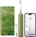 Laifen Wave Special Electric Toothbrush, New 2025 Version Oscillation & Vibration Sonic Electric Toothbrush for Adults with App, 2 Brush Heads, IP68 Waterproof Travel Powered Toothbrush (Meadow Green)