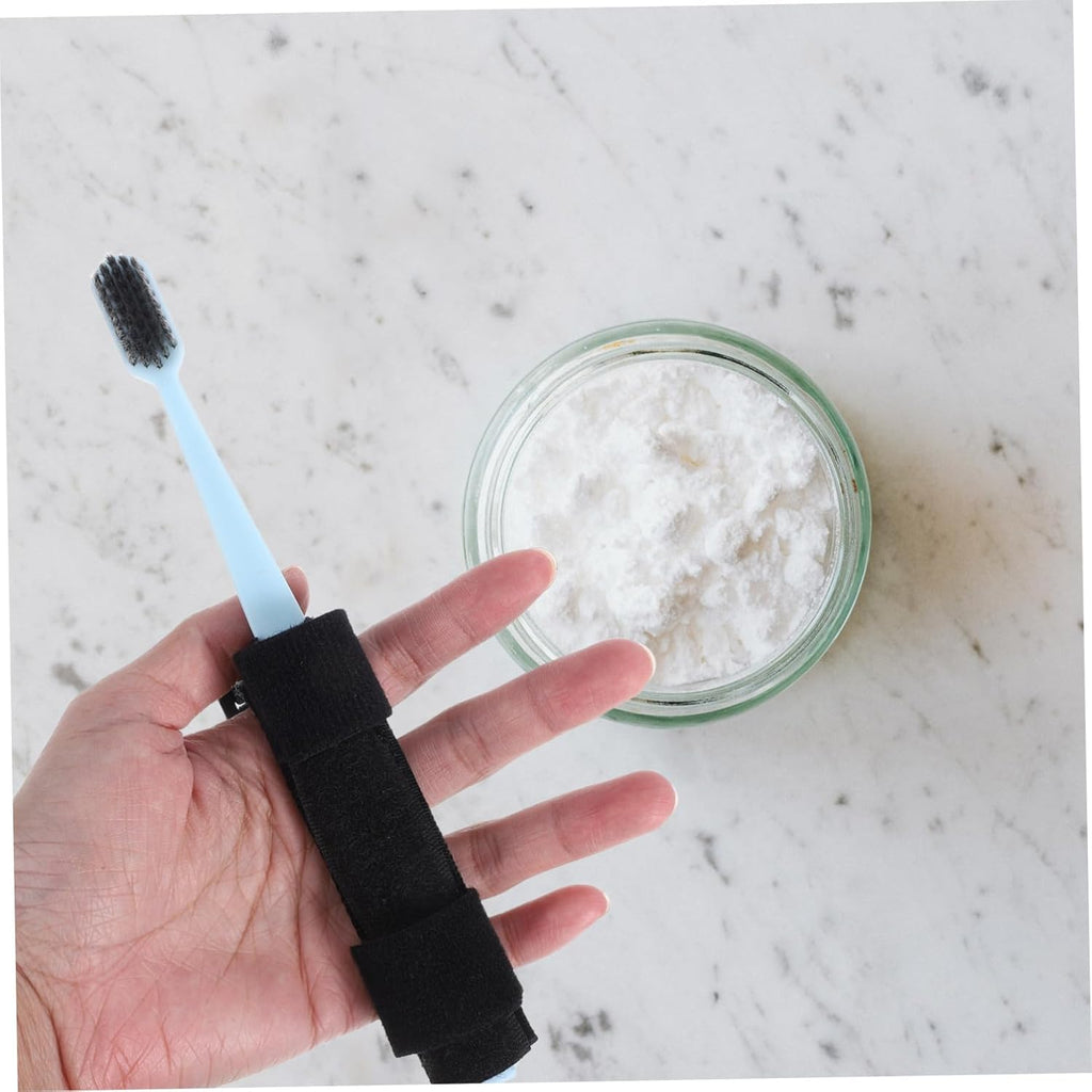 Hemoton Toothbrush Adaptive Holder and Hand Strap for Disabled and Elderly Soft Bristles for Comfortable Cleaning Material for Use Brushing Aid for Oral Care