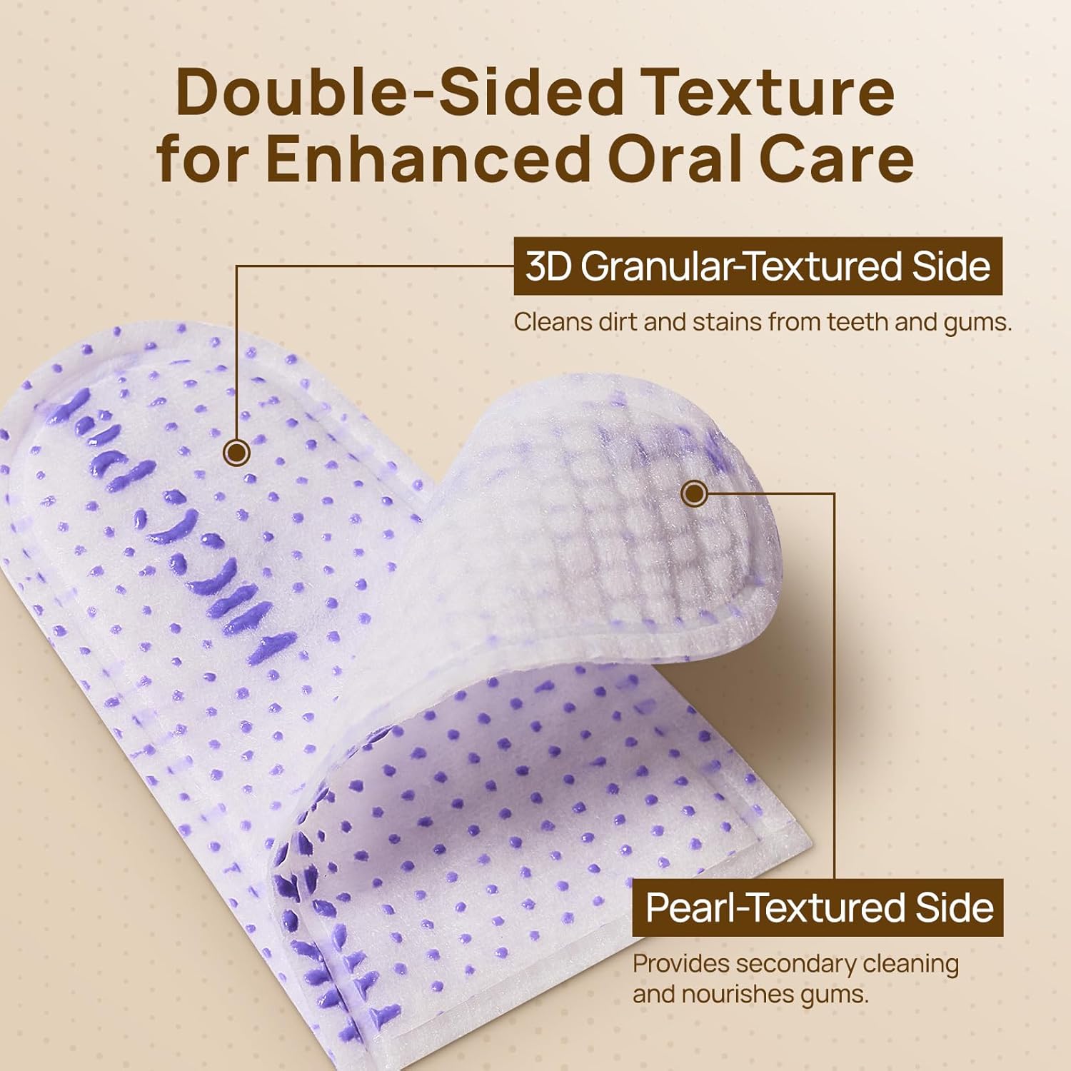 HICC PET Pro Dog Teeth Cleaning Wipes, Vet-Recommended Finger Toothbrush for Dogs & Cats, No-Rinse Dental Care Wipes, Gentle Cleansing & Gum Care, Tooth Brushing Kit Support, 50 Count (Peanut Butter)