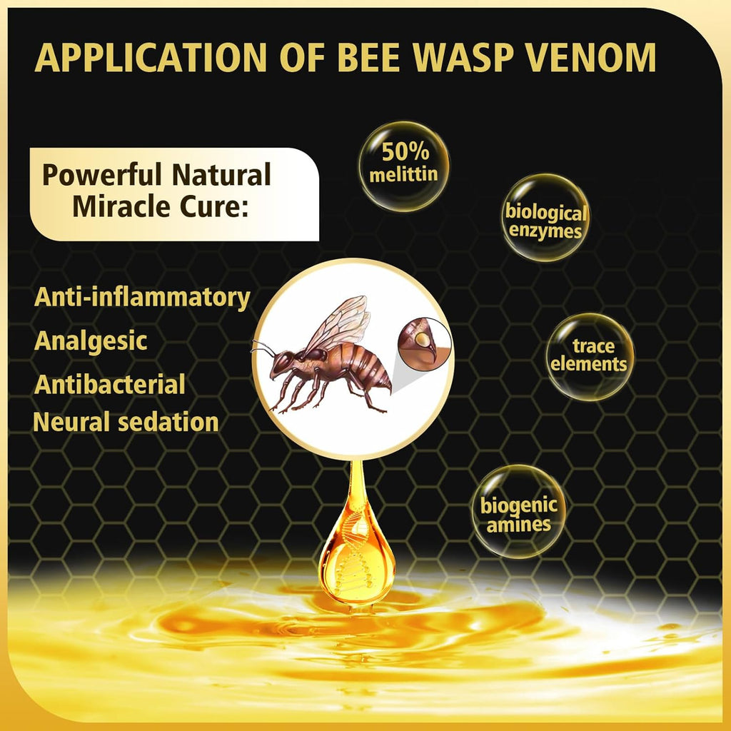 2PCS Bee Wasp Venom Toothpaste for Bleeding Gums,Gingivitis Treatment Repair,Sensitive Teeth,Mouth Sores,Plaque -150 MIN Breath Fresheners - 3.7 OZ(2 Pack)