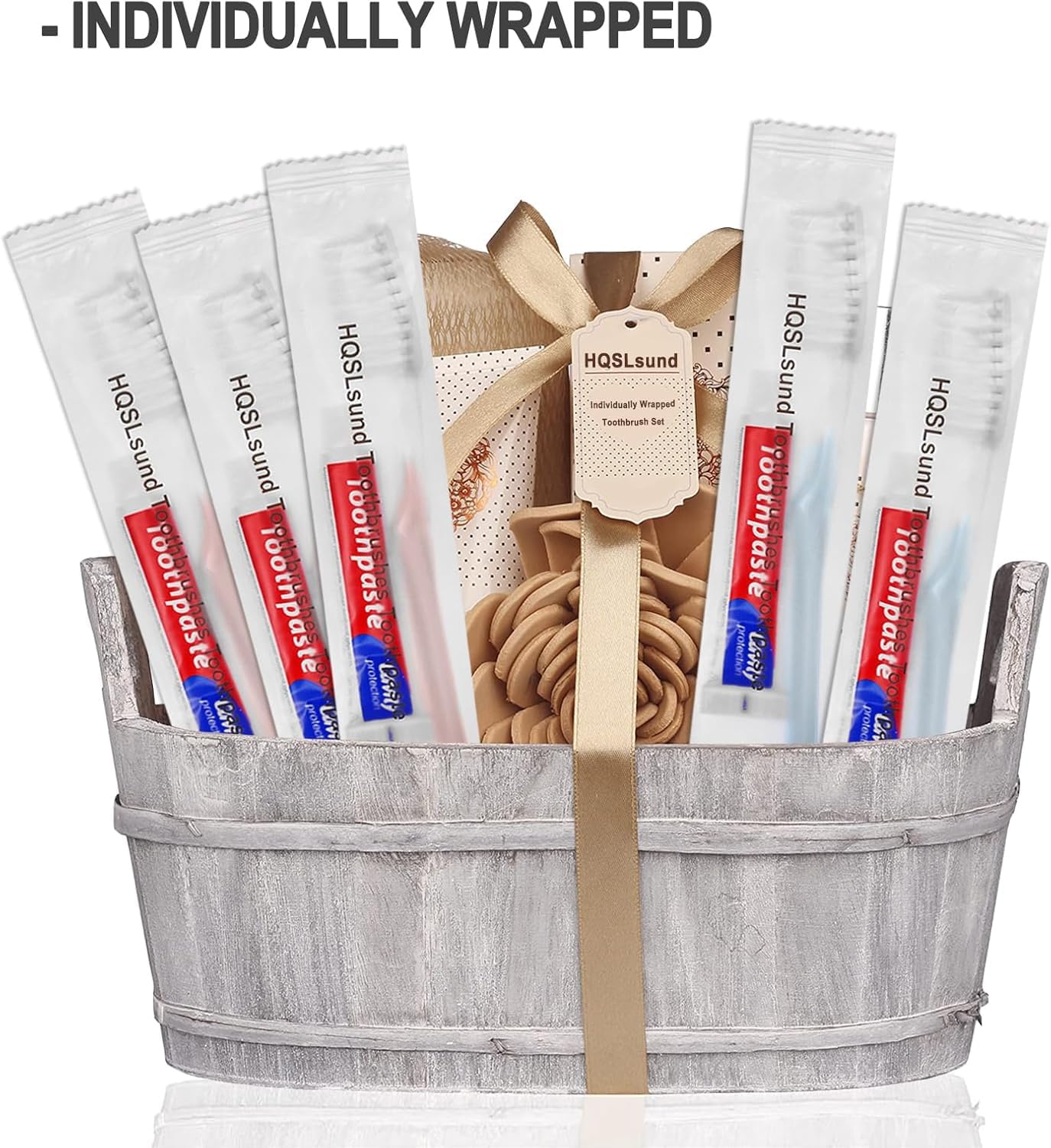 100 pcs Disposable Toothbrushes with Toothpaste, 2 Color Toothbrushes and Toothpaste 10g, Bulk for Homeless, Airbnb, Hotel