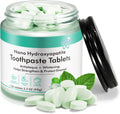 Toothpaste Tablets 150pcs Chewable Whitening - Nano Hydroxyapatite Toothpaste for Sensitive Teeth & Antiplaque -, Natural Peppermint, Fluoride Free - Strengthen & Protect Enamel - Fresh Breath