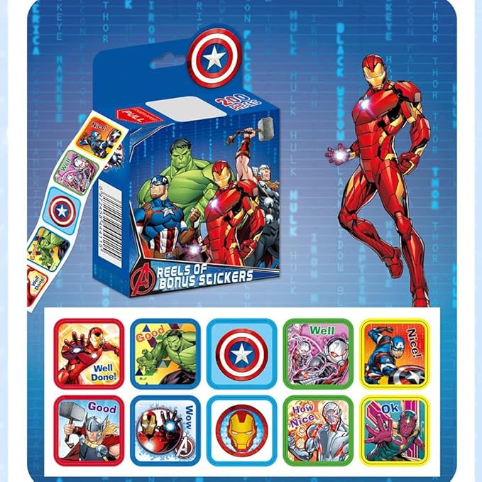 3 Pack Kids Sticker in 30 Designs,600 Pcs 1 Inch Self Adhesive Label Roll Stickers for Kids and Teacher 05