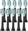 Replacement Toothbrush Heads for Philips Sonicare Electric Toothbrush, 2-in-1 Tongue Cleaner, 10 Pack, Mint Green,Suitable for Philips Sonicare Heads, C2, C1, C3, W1, W2, W3, G1, G2, G3