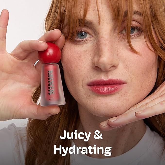 MIXIK Juicy Lip Tint, Hydrating Water-Based Lip Stain and Tint that feels light and fresh for Dewy and Radiant lips, Formulated with Blue Agave Extract for long lasting Moisturizing (Spiced Sangria)