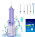 Water Flosser for Teeth, 300ML Cordless Oral Irrigator Rechargeable Dental Flosser Picks with 5 Modes 5 Jet Tips,IPX7 Waterproof Teeth Cleaner for Braces Gum Care, Home Travel Use