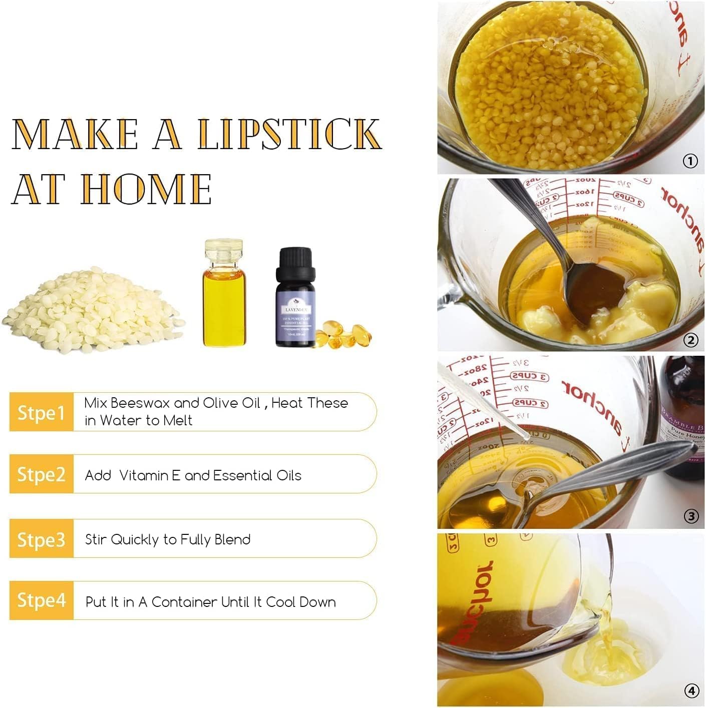 Natural Yellow Beeswax Granules (10-Pound) | Unrefined Pure Material for DIY Projects | Candle Making, Skin Care, Lip Balm, Soap Base | Organic Beeswax Pellets