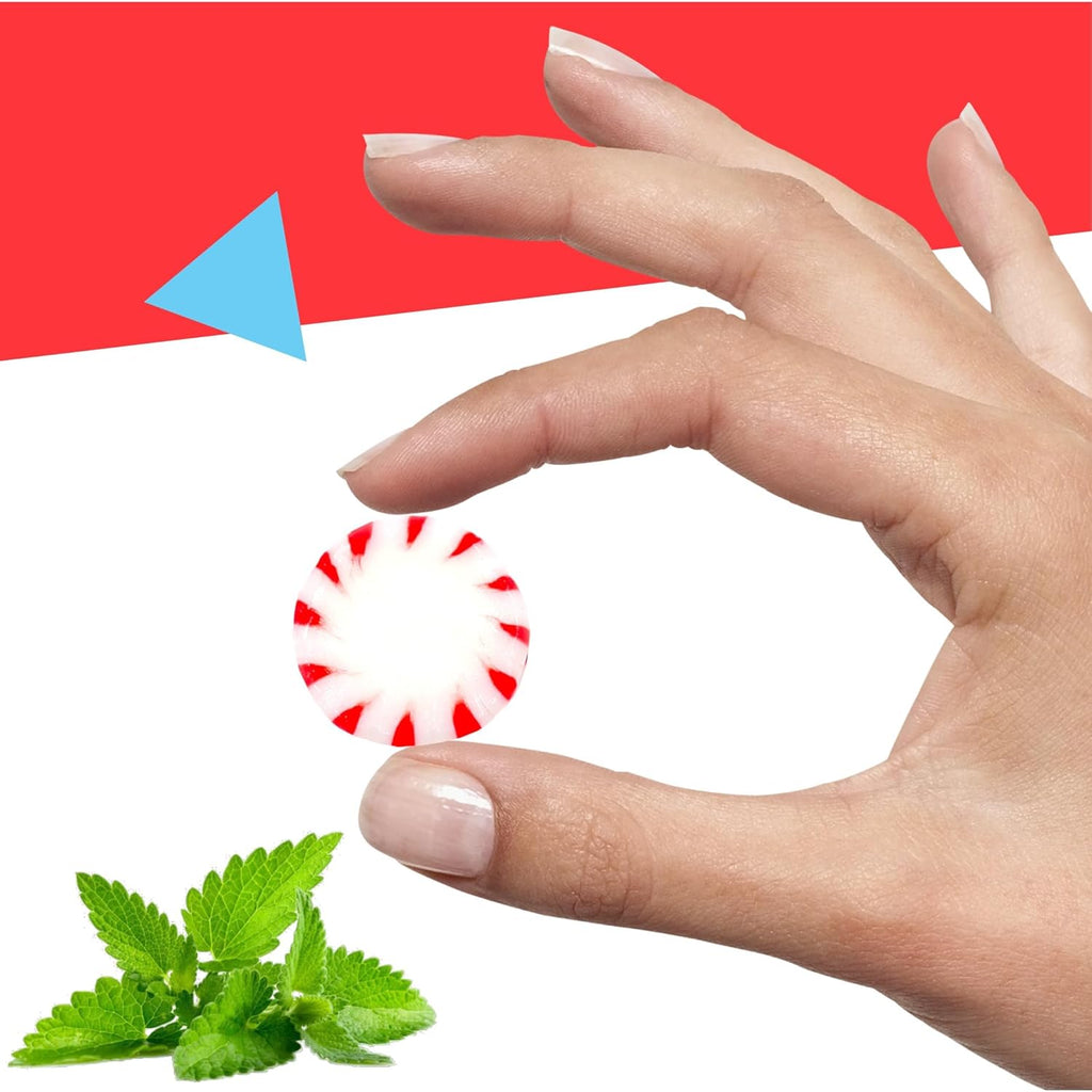 Sugar-Free Peppermint Starlight Mints | 1 Pound Bag | Hard Candy | Individually Wrapped | Approx. 90 Count