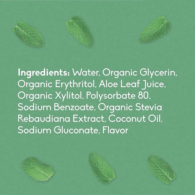 The Humble Co Mouthwash Concentrate for Bad Breath - Fluoride Free Natural Mouth Wash Rinse for Fresh Breath, Gum Health & Travel Size Dental Care & Oral Hygiene Products - Spearmint