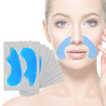 10 PCS Facial Wrinkle Patch, Forehead Moisturizing Patch for Smooth Smile Line, Frown Line & Crows Feet, Facial Pads for Under Eyes, Lips, Forehead