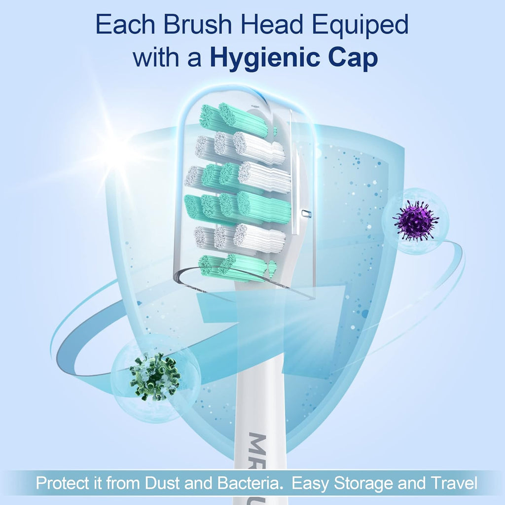 MRYUESG Toothbrush Replacement Heads Compatible with Philips Sonicare, 10 Pack, MRYUESG Electric Brush Head for Phillips Plaque Control