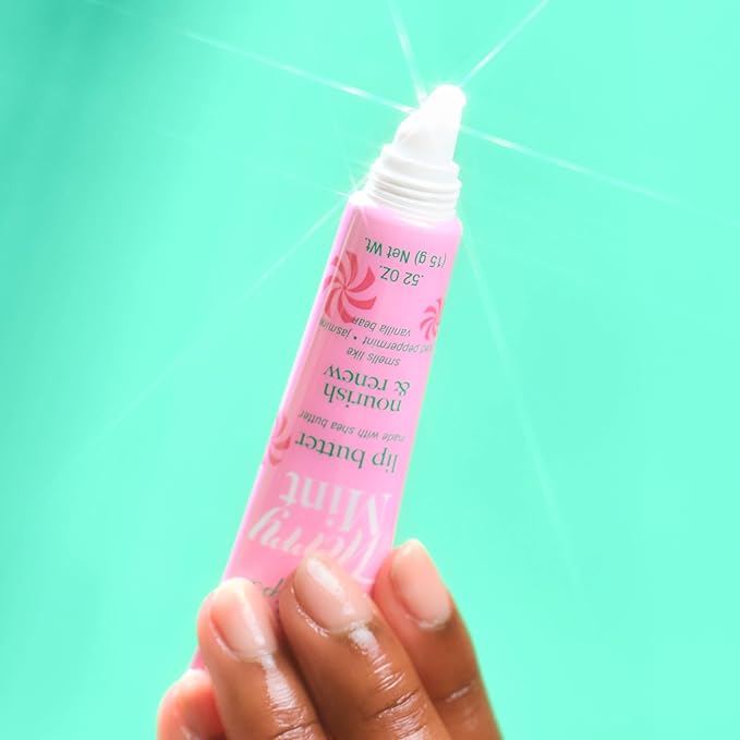 Tree Hut Sugarlips Merry Mint Lip Butter, Moisturizing Lip Care for Full, Soft Lips, Essential Hydration, Holiday Gift & Stocking Stuffer, 0.52 fl oz