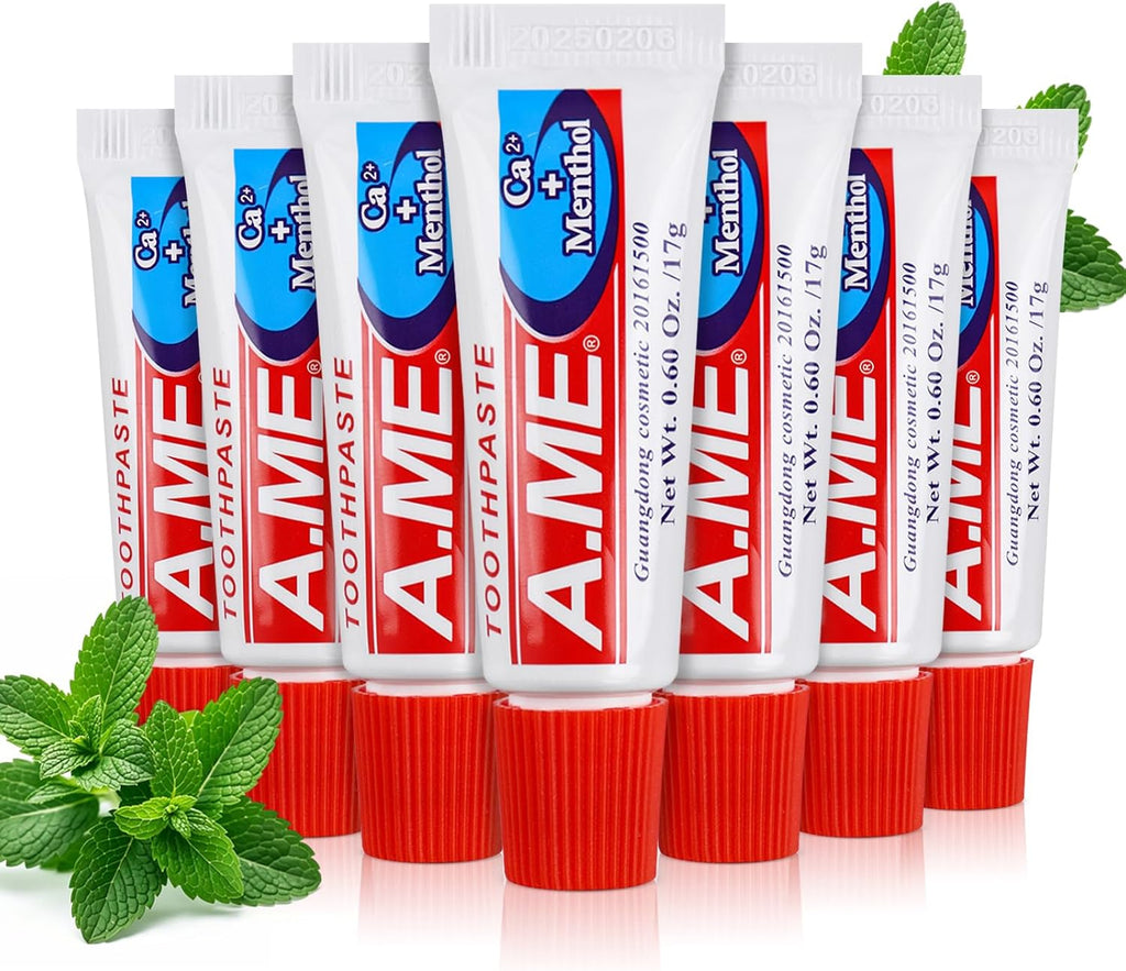 Toothpaste Bulk Travel Size, Disposable Small Travel Portable Mini Compact Pocket Size Toothpaste for Bad Breath, Vacation/Hotel/Camping Shelter/Homeless/Nursing Home/Charity 0.6 oz/ 17g (30 Tubes)