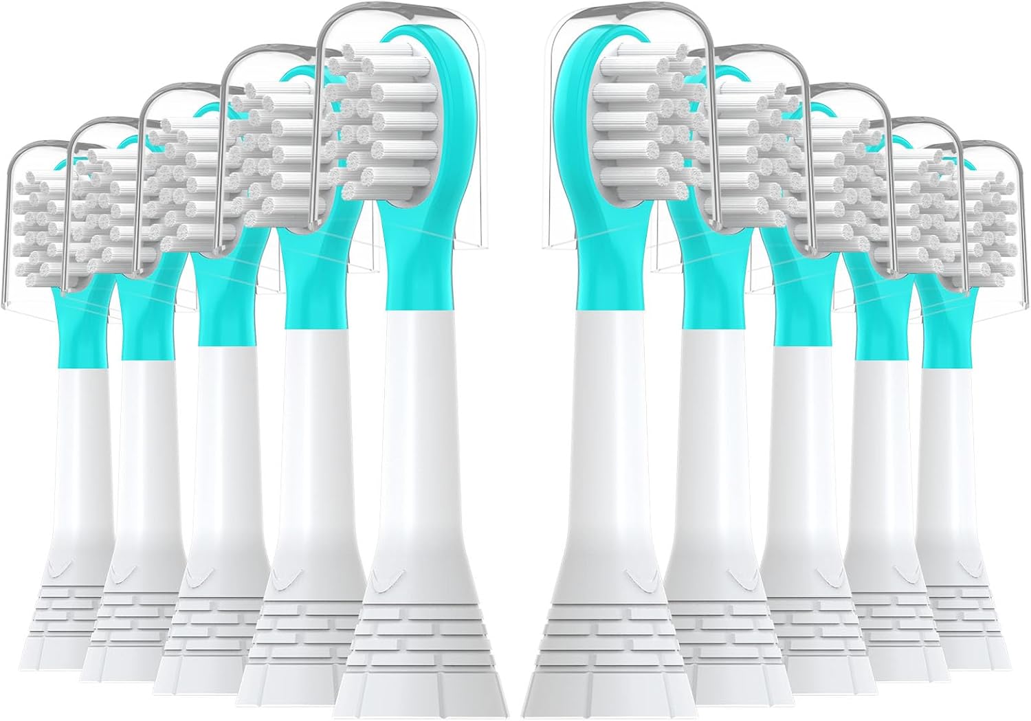 Kids Replacement Toothbrush Heads 10 Pack for Philips Sonicare Electric Toothbrush Soft Brush Head for Child 3-7 for Boy Girl,Blue