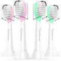 Toptheway Kids Toothbrush Heads for Philips Sonicare: Compact Brush Heads for Kids 3-7 Years, Pink and Green, 4 Pack
