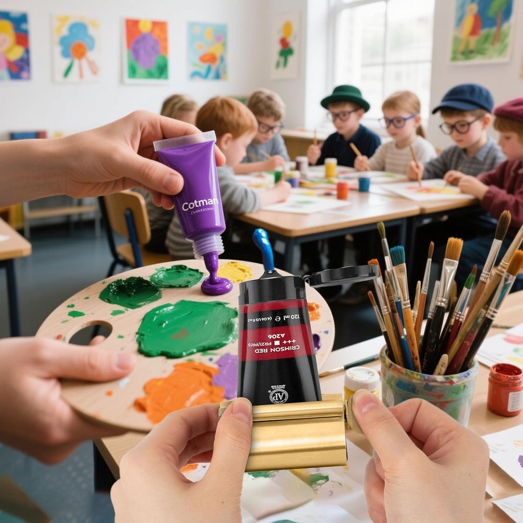 LOVEINUSA Toothpaste Tube Squeezer Dispenser, 2PCS Toothpaste Roller Squeezer Tool Stainless Steel Tooth Paste Holder for Bathroom, Matt Gold