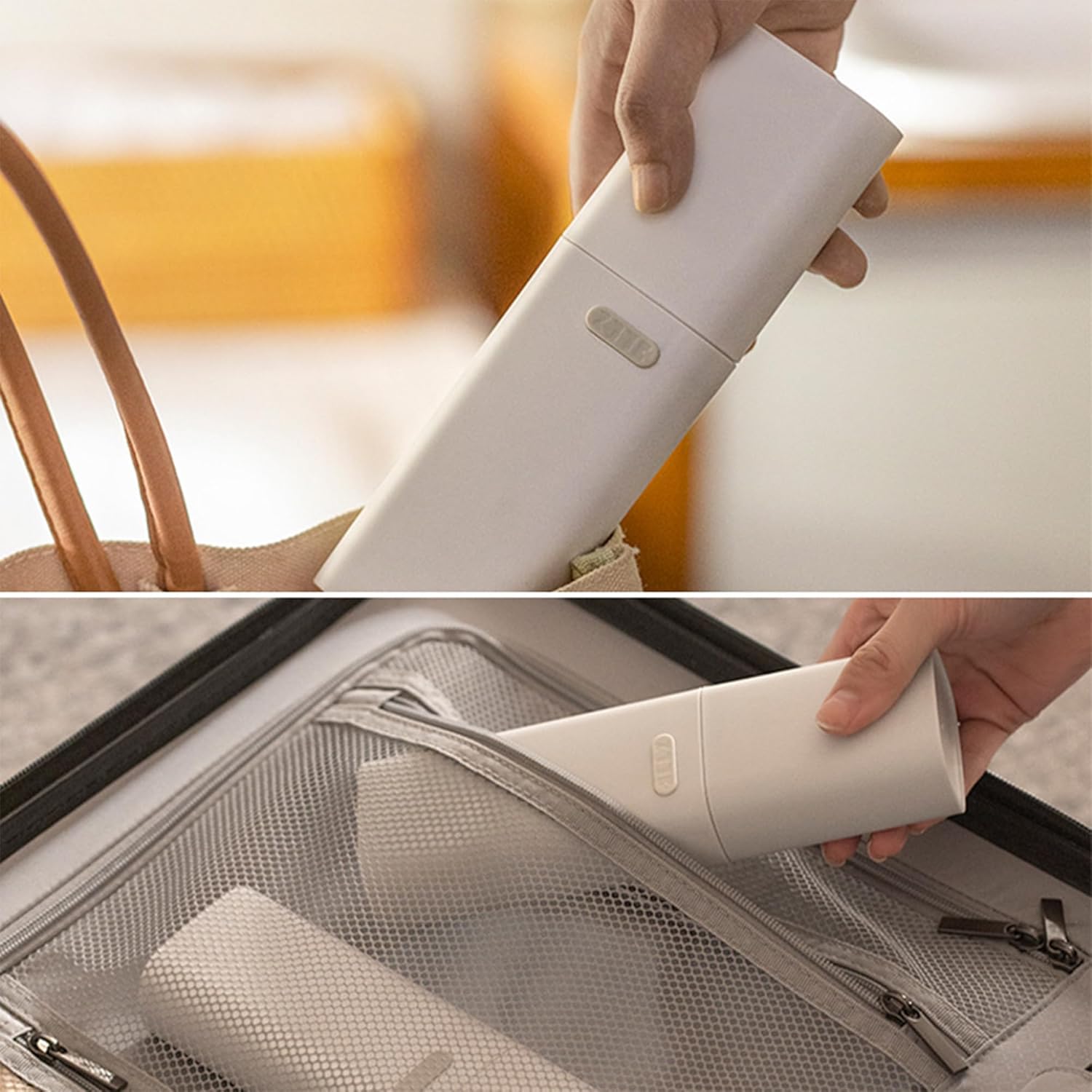 Ventilated Compact Grey Travel Toothbrush Holder Case with Ventilation Hole, Portable Travel Toothbrush Cup with Cover, Storage Container for School Camping Business Trip Bathroom