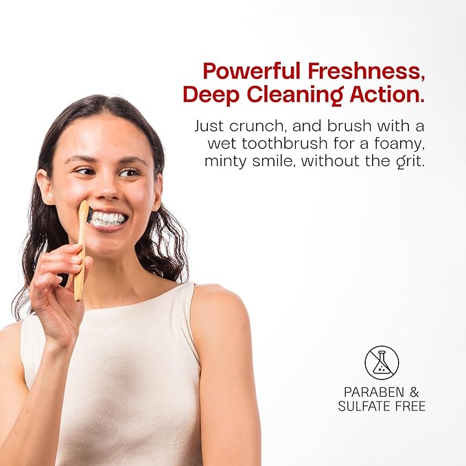 Kalyaan Kids Toothpaste Tablets with Fluoride | Whitening, Sensitivity Relief & Cavity Protection | Chewable, Plastic-Free, Travel-Friendly - Strawberry, 180 Count, Made in USA